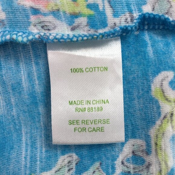 Lilly Pulitzer 24965 Mandy V Neck Jungle Toile Glam Tunic Shirt Size Medium - Picture 15 of 16